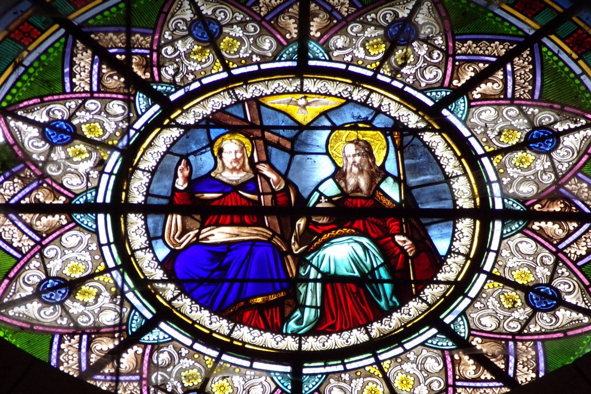 Bouteville - L'église Saint-Paul - Le vitrail (21 mars 2017)