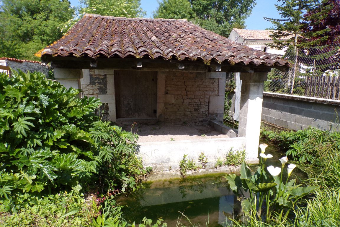Gensac-la-Pallue - Le lavoir rue du Canton (8 mai 2017)
