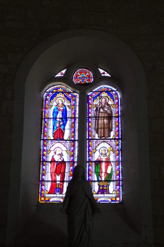 L'église Saint-Aubin - Le vitrail (12 juin 2017)