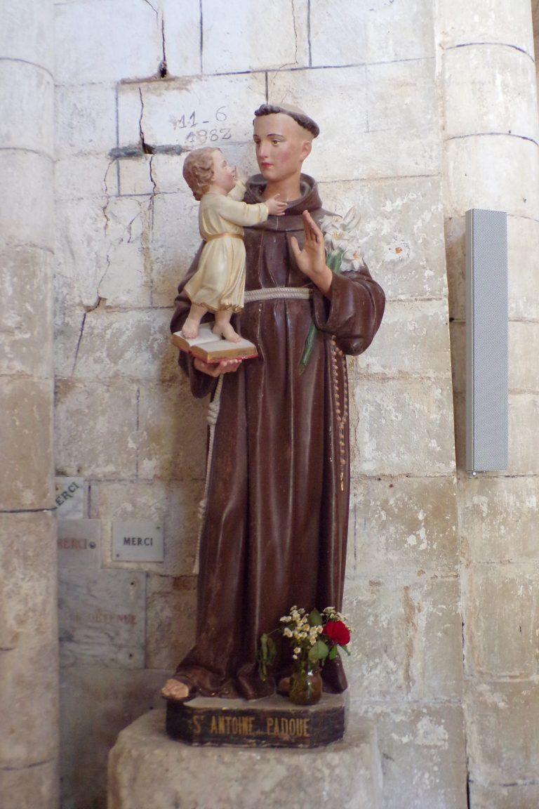 Foussignac - L'église Saint-Cybard-et-Saint-Laurent - Saint Antoine de Padoue (15 juin 2017)