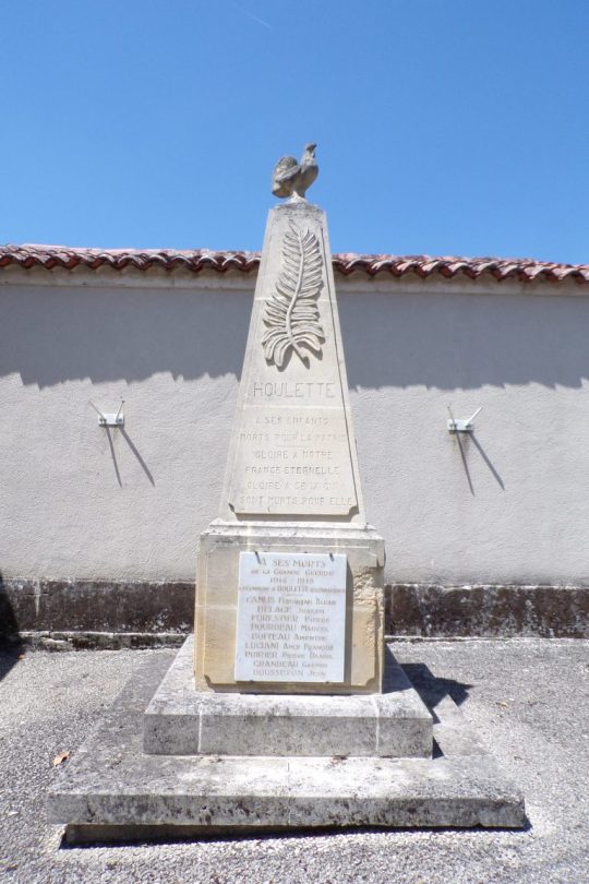 Houlette - Le monument aux morts (12 juin 2017)