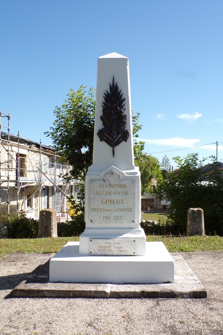 Gimeux - Le monument aux morts (4 juillet 2017)