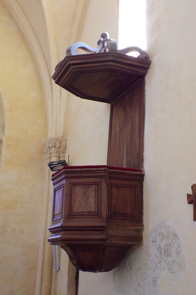 Lignières-Sonneville - L'église Notre-Dame - La chaire (1 novembre 2017)