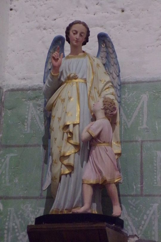 Sonnac - L'église Saint-Etienne - Un ange (2 janvier 2018)