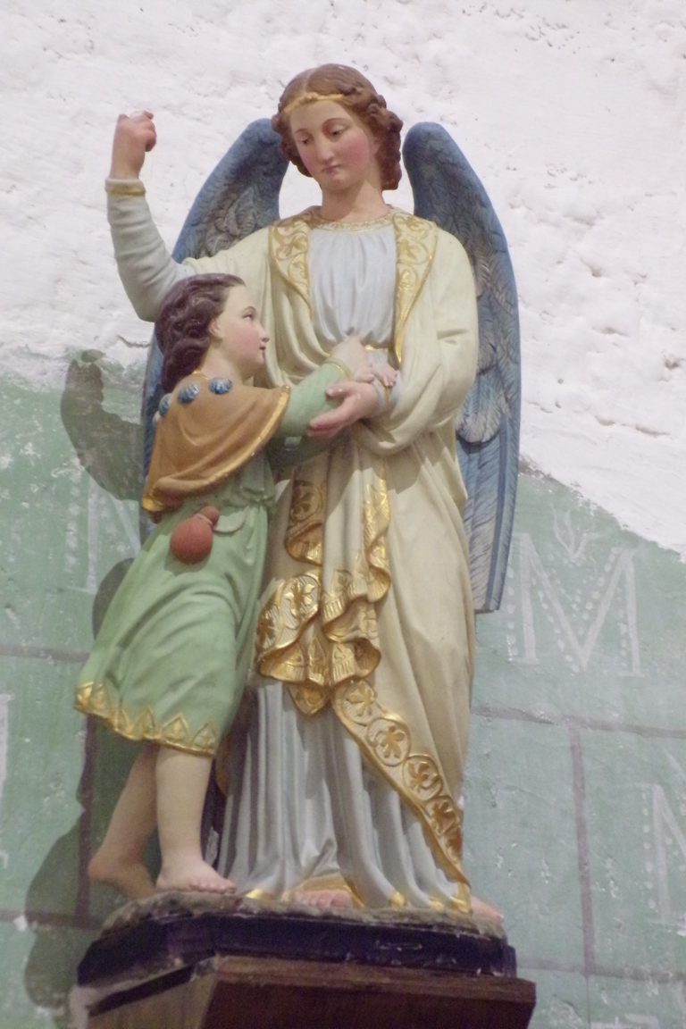 Sonnac - L'église Saint-Etienne - Un ange (2 janvier 2018)