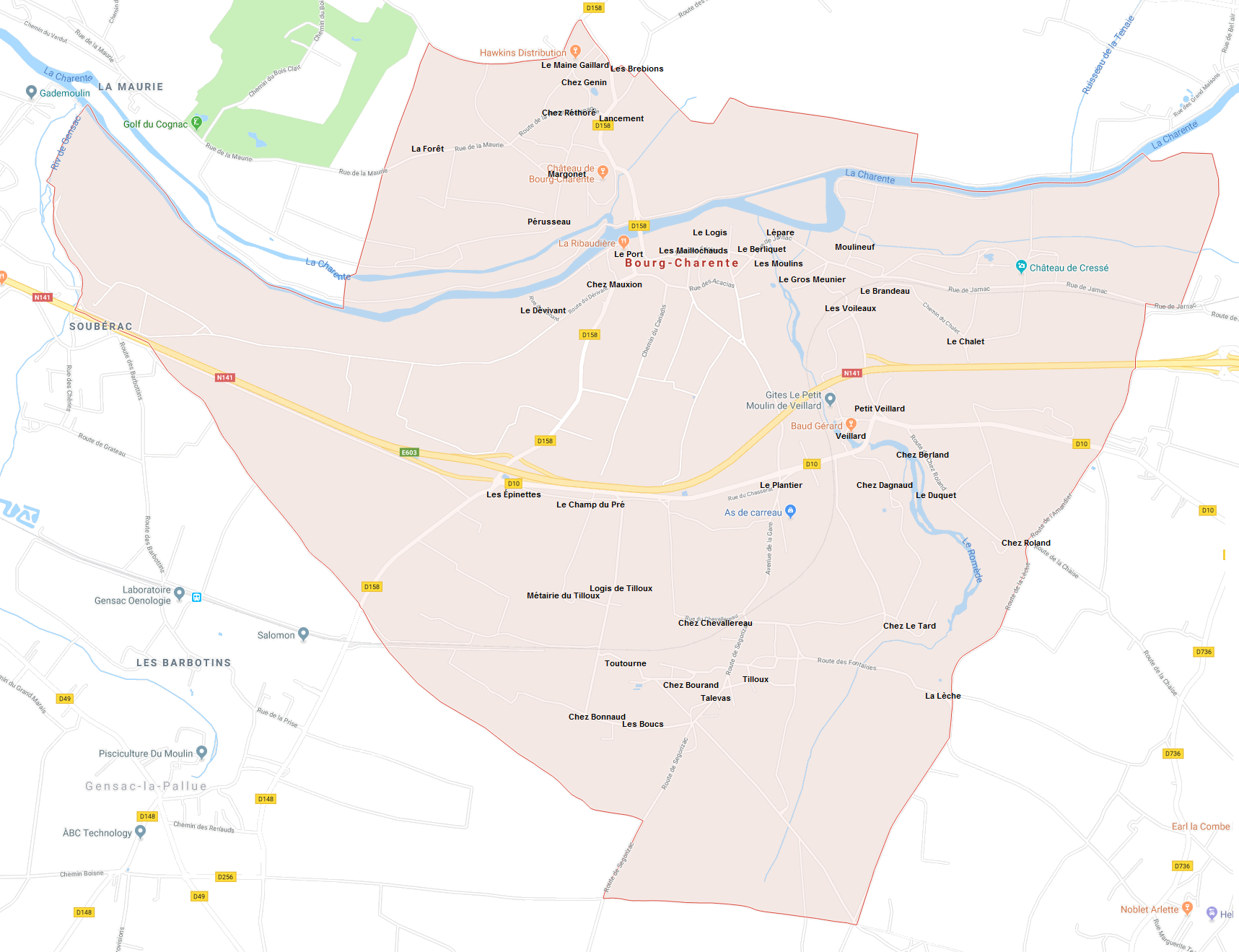 Hameaux de Bourg-Charente