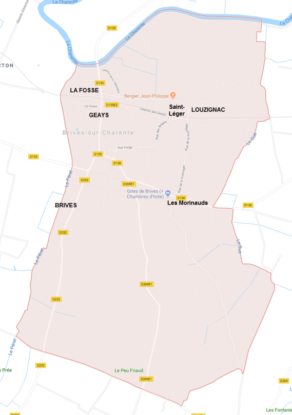 Hameaux de Brives sur Charente