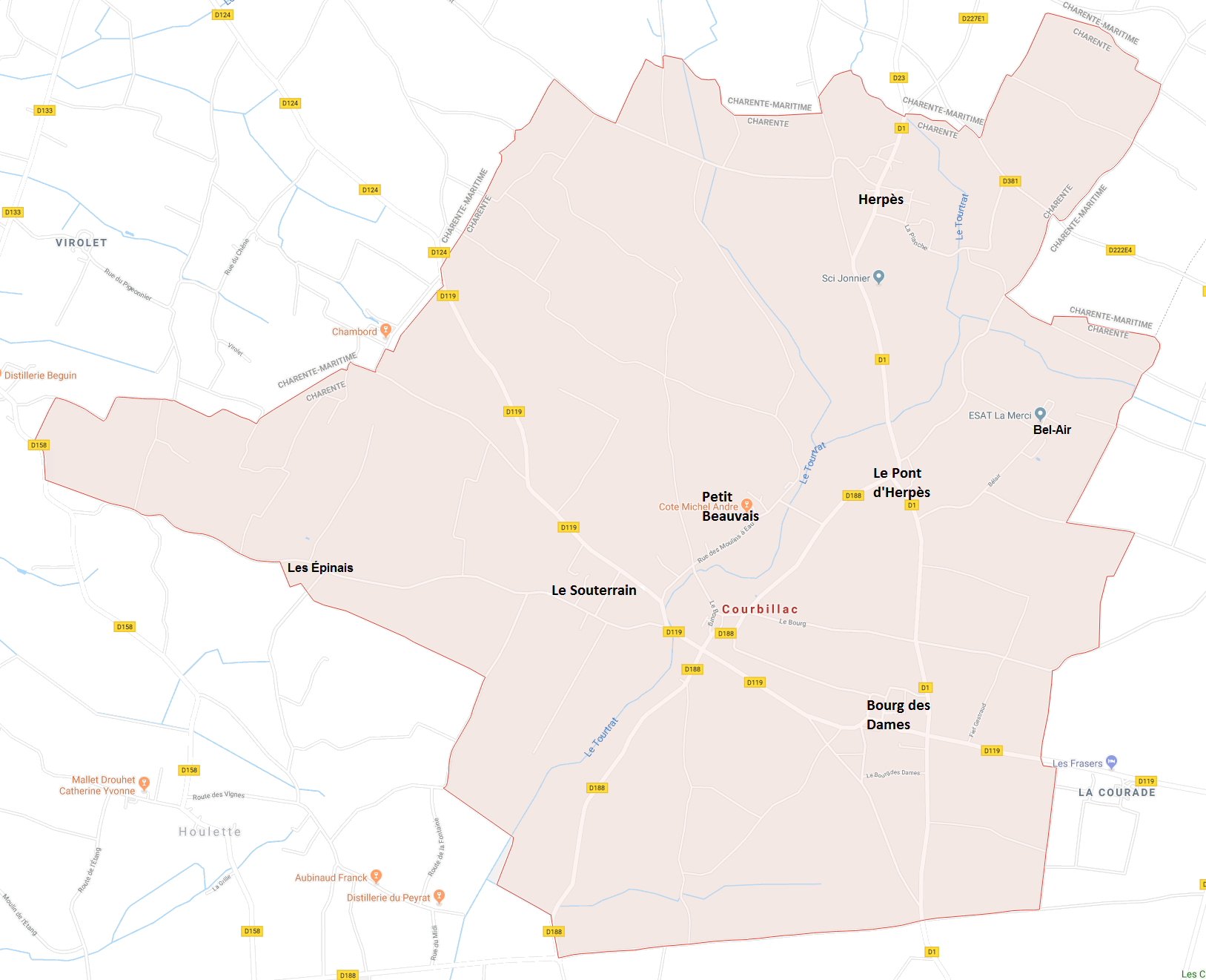 Hameaux de Courbillac