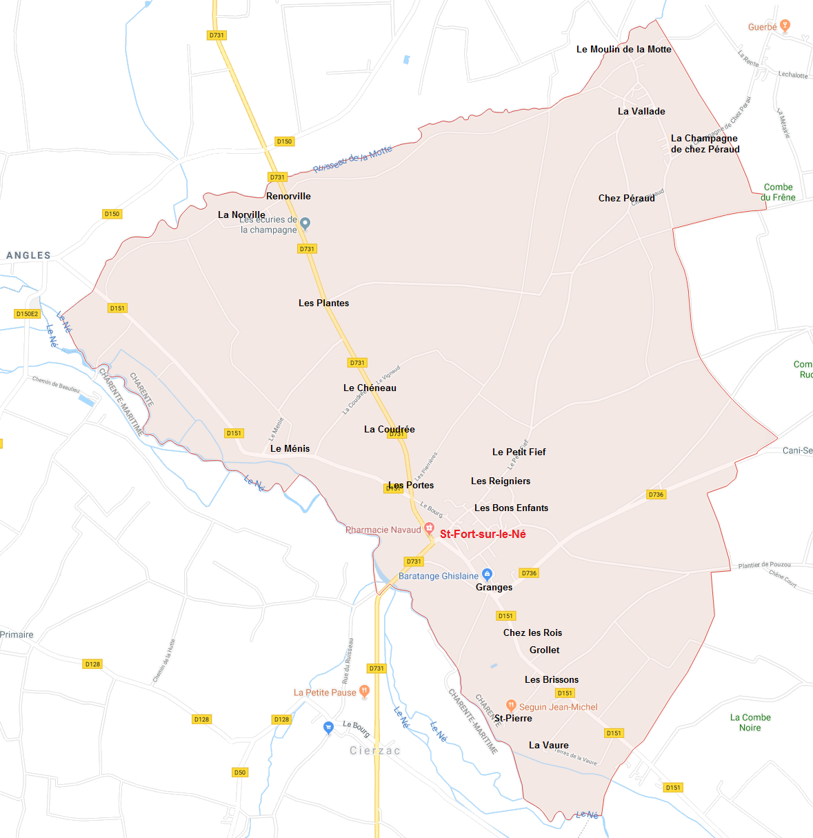 Hameaux de Saint-Fort sur le Né