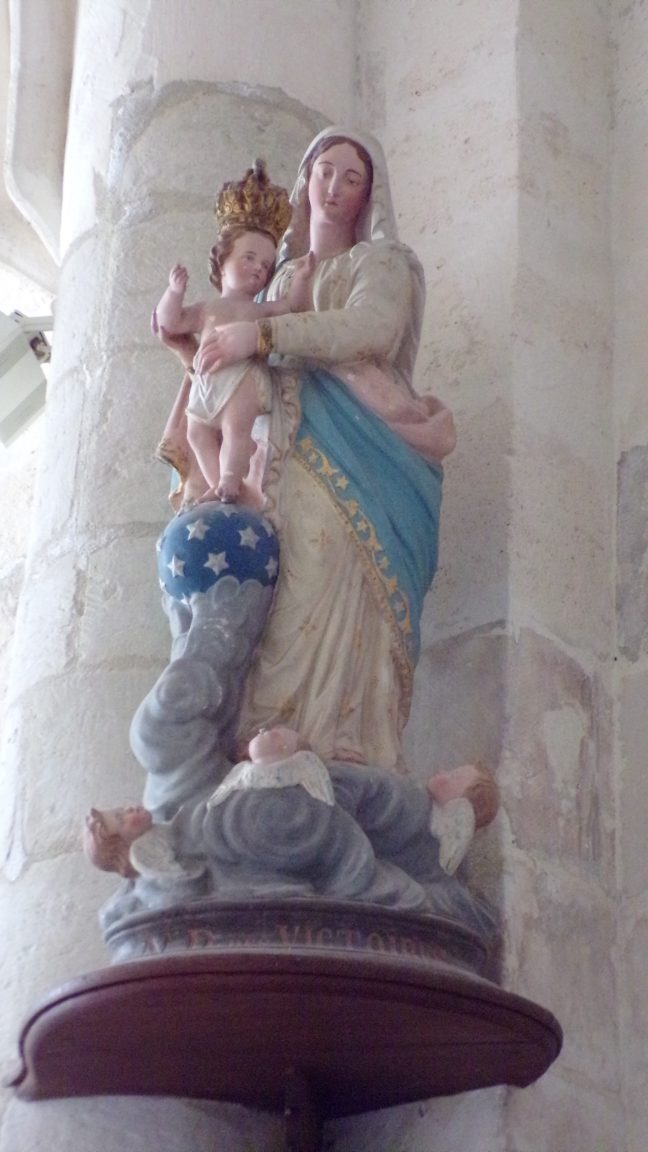 Gimeux - L'église Saint-Germain - La Vierge et l'Enfant (5 avril 2018)