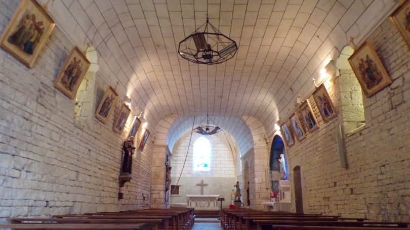 Réparsac - L'église Saint-Pierre - Vue de l'entrée (10 avril 2018)
