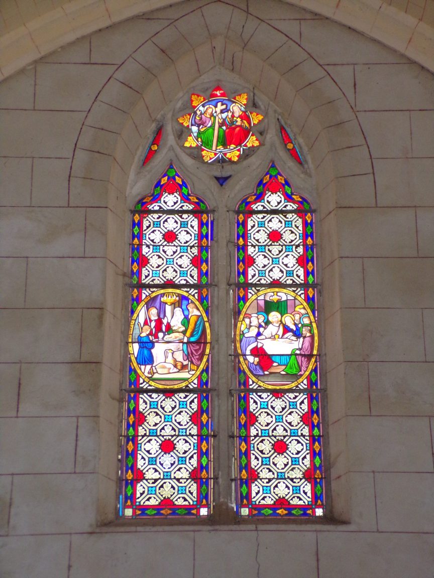 Mainxe - L'église Saint-Maurice - Le vitrail (7 mai 2018)