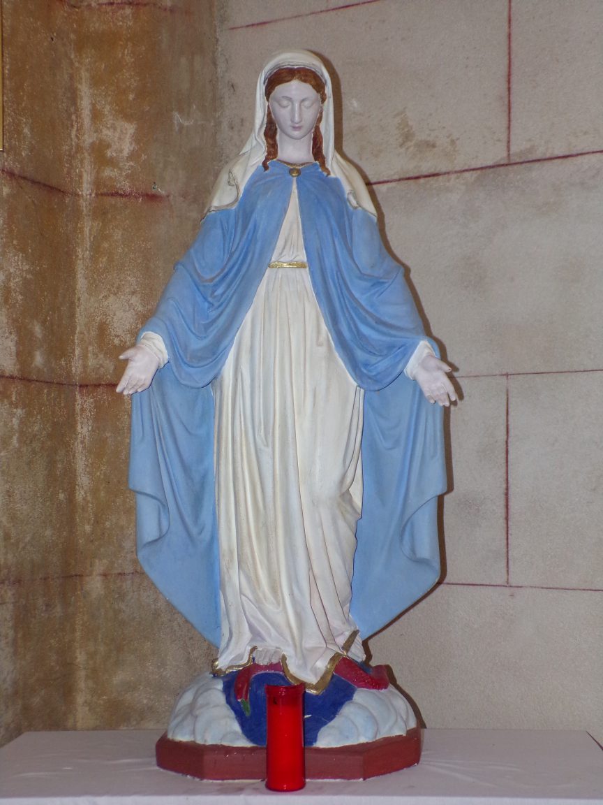Mainxe - L'église Saint-Maurice - Vierge Miraculeuse (7 mai 2018)
