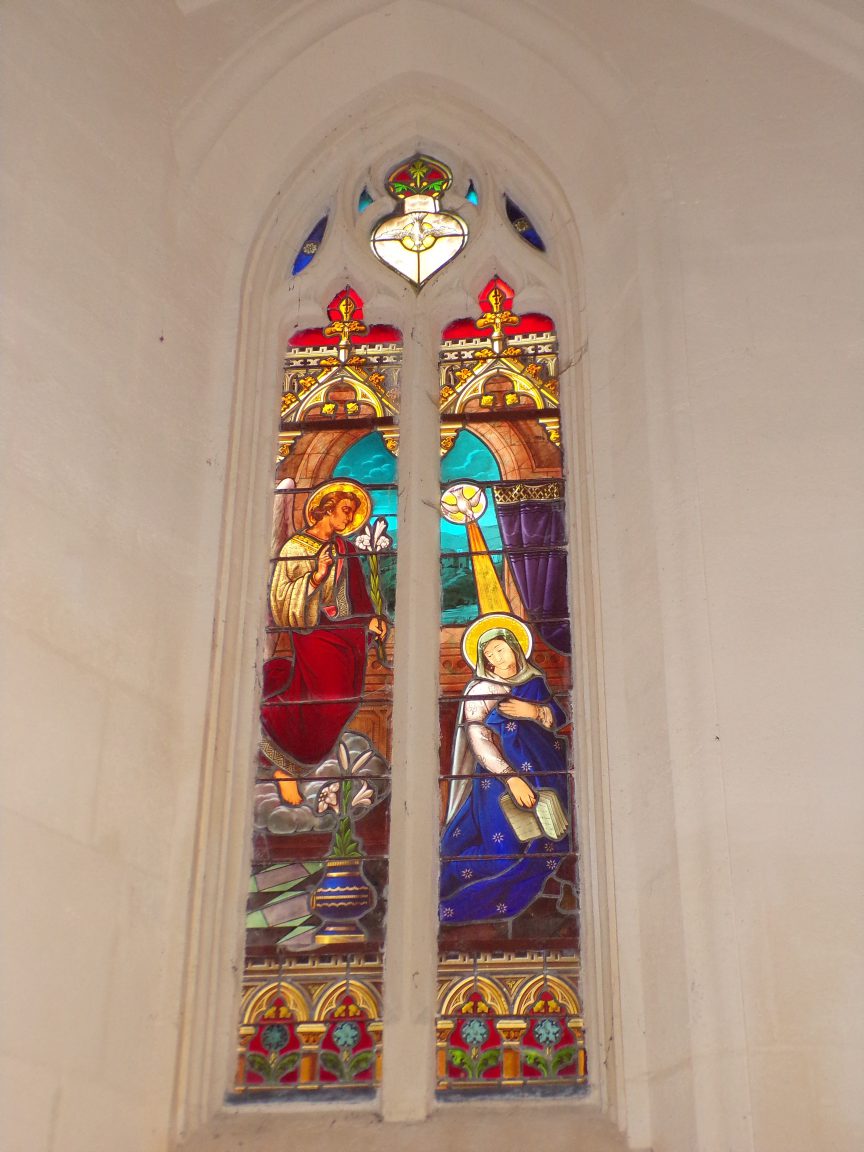 Saint-Laurent de Cognac - L'église Saint-Laurent - Un vitrail (31 mai 2018)