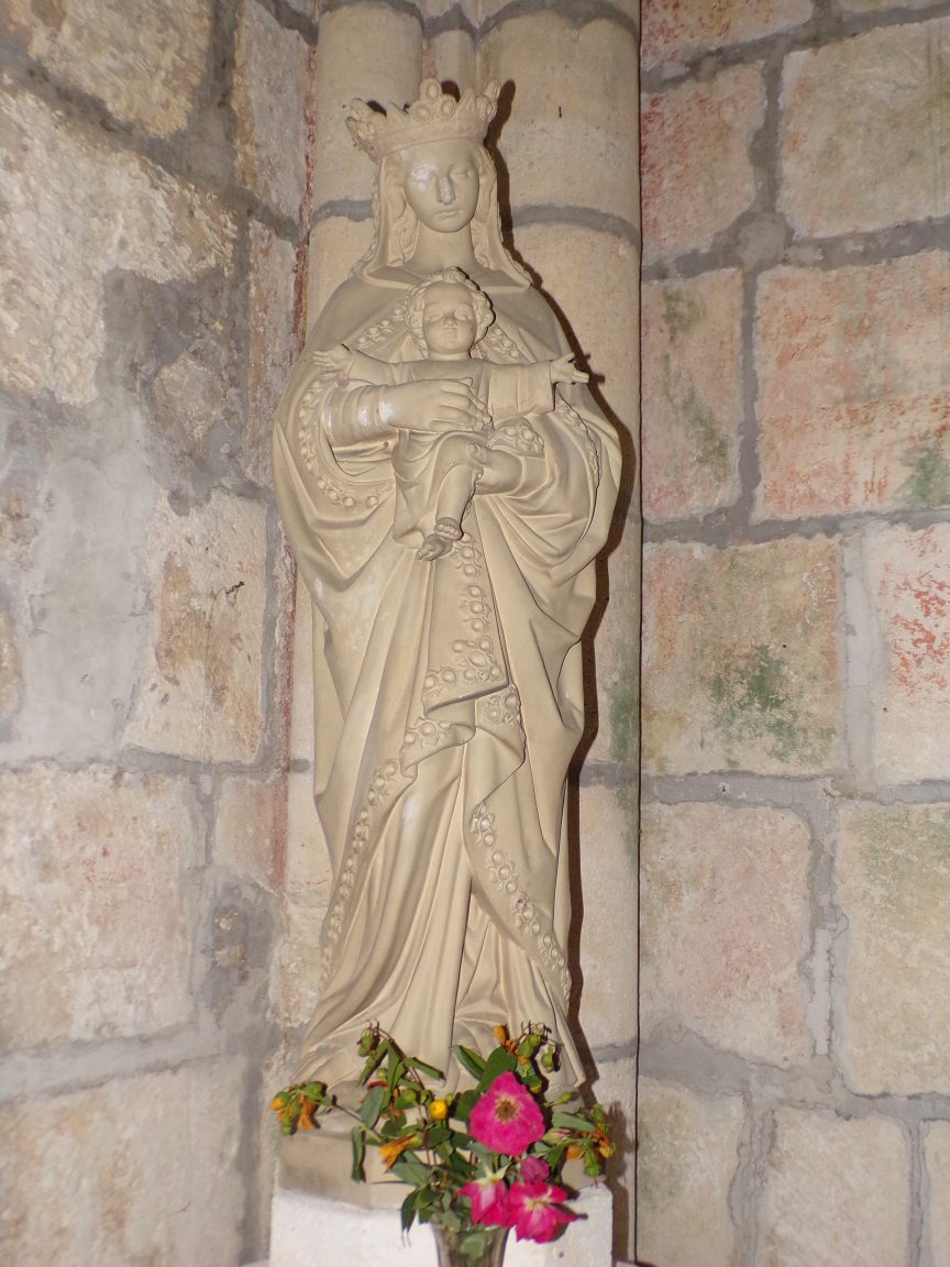 Saint-Preuil - L'église Saint-Projet - Vierge à l'Enfant (20 juin 2018)