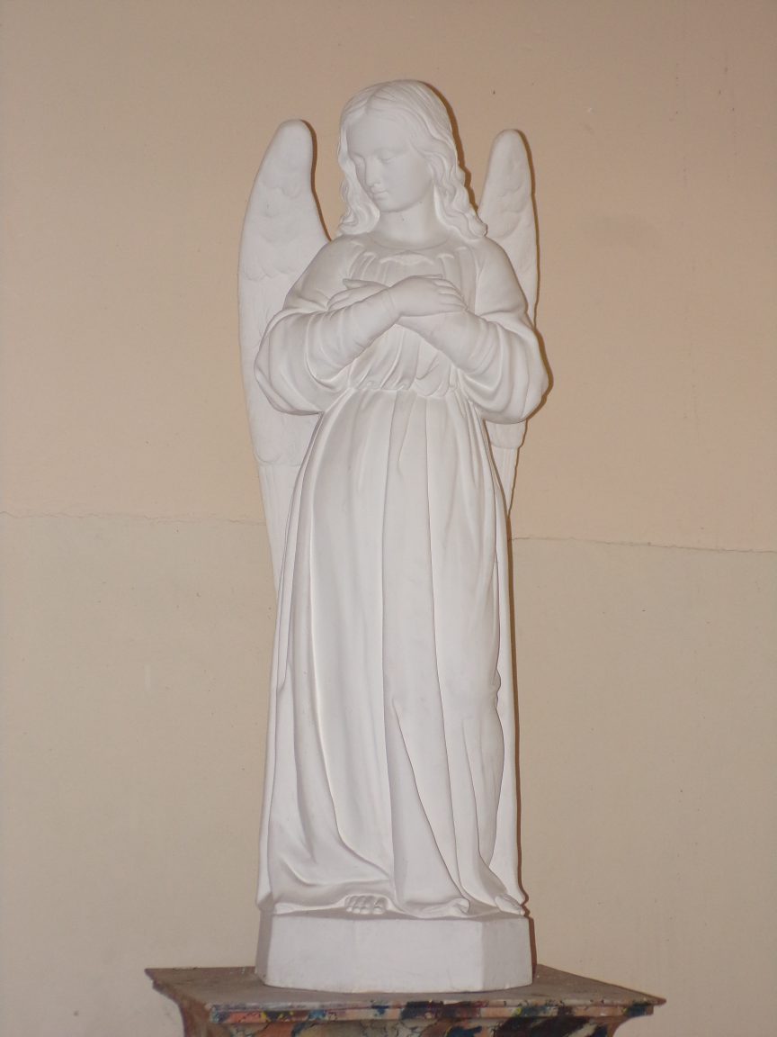 Celles - L'église Saint-Christophe - Un ange (12 juillet 2018)