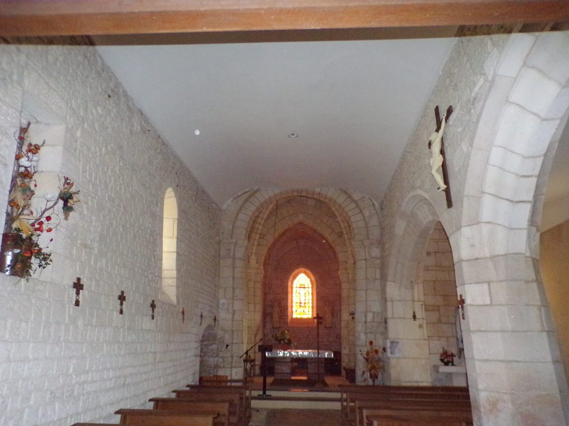 Saint-Martial sur le Né - L'église Saint-Martial - Vue de l'entrée (17 juillet 2018)