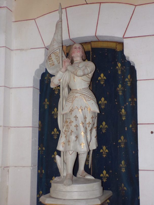Sainte-Sévère - L'église Sainte-Sévère - Jeanne d'Arc (23 juillet 2018)