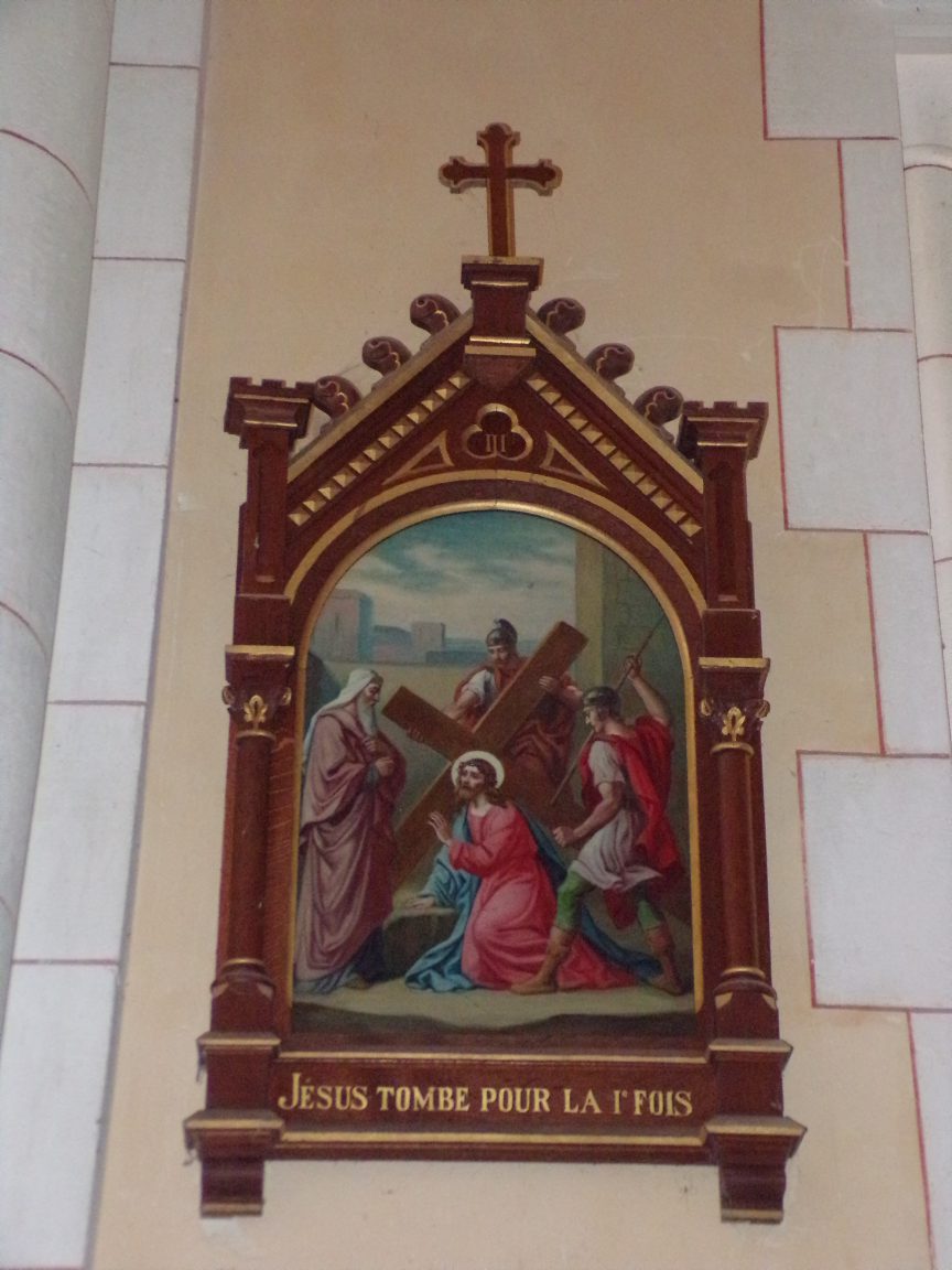 Sainte-Sévère - L'église Sainte-Sévère - Le chemin de croix (23 juillet 2018)