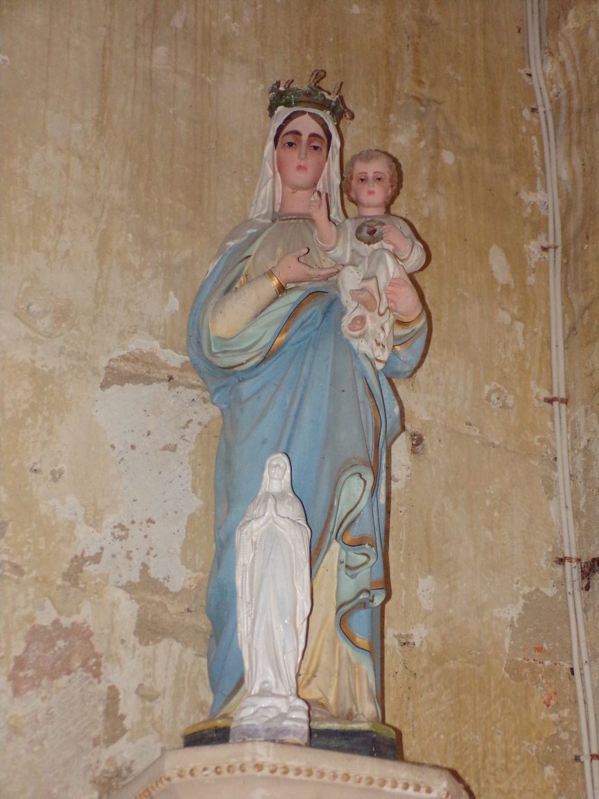 Brie sous Matha – L’église Saint-Pierre – Marie et jésus Christ (13 août 2018)