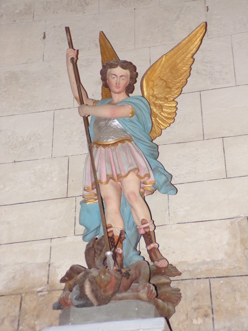 Mareuil - L'église Notre-Dame - L'Archange Saint-Michel (21 août 2018)