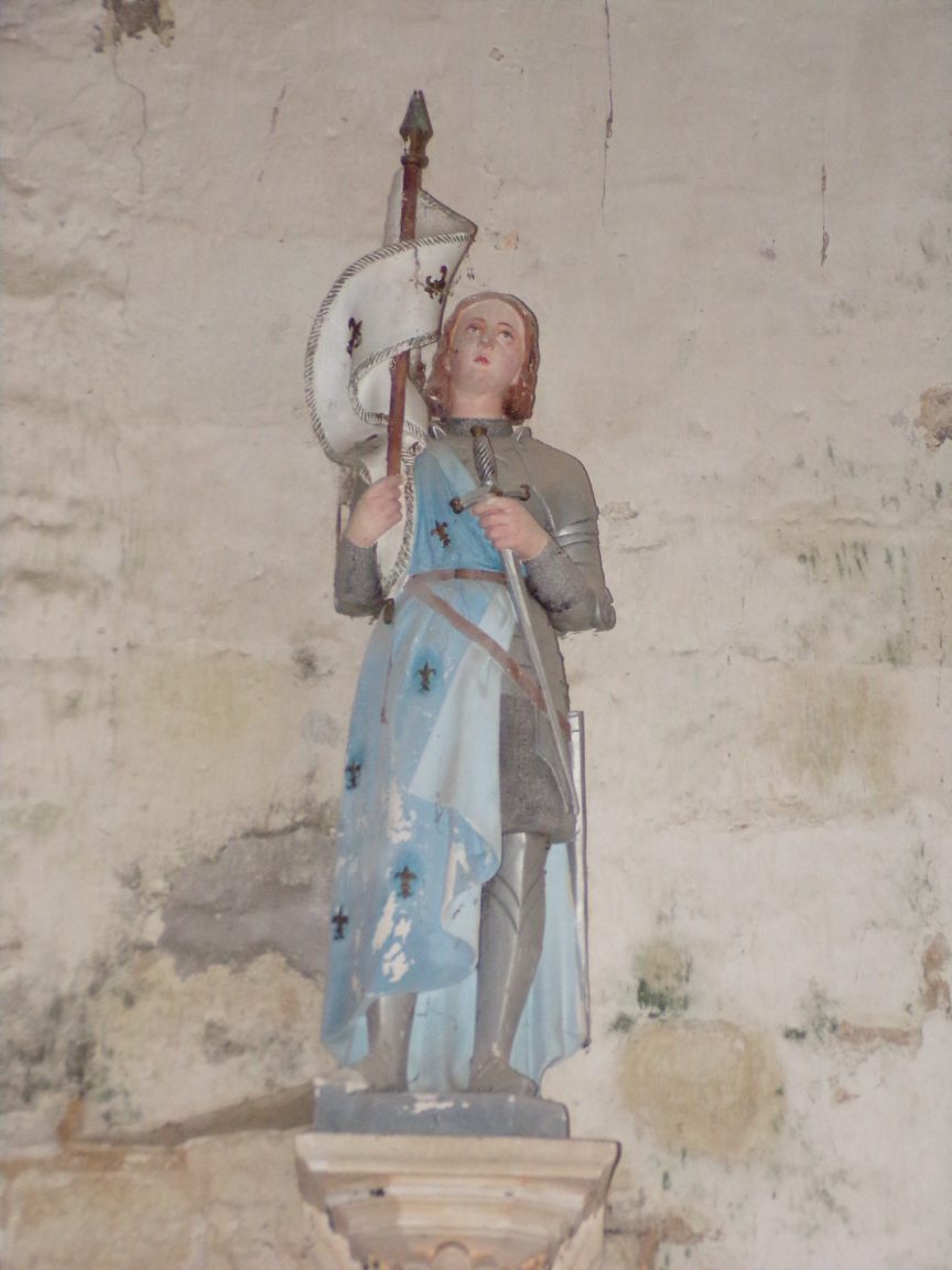 Plaizac - L'église Saint-Hippolyte (ou Saint-Martin) - Jeanne d'Arc (21 août 2018)