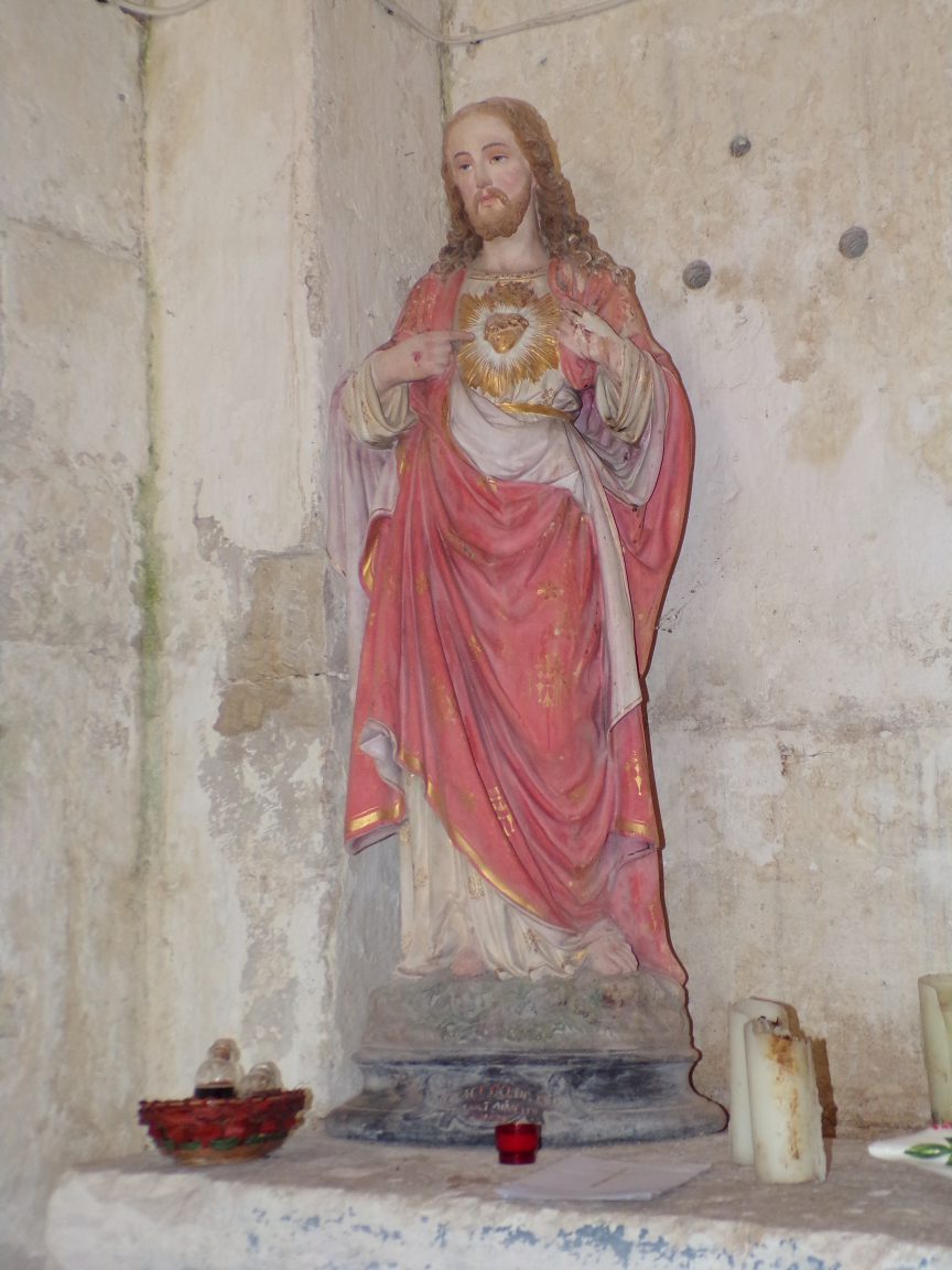 Plaizac - L'église Saint-Hippolyte (ou Saint-Martin) - Sacré Coeur de Jésus (21 août 2018)
