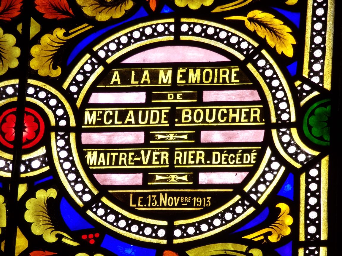 Javrezac - Vitrail a été offert par monsieur et madame James Boucher (5 mars 2019)