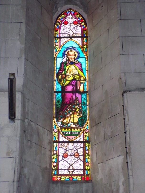 Javrezac - Vitrail évoque Saint Joseph (5 mars 2019)