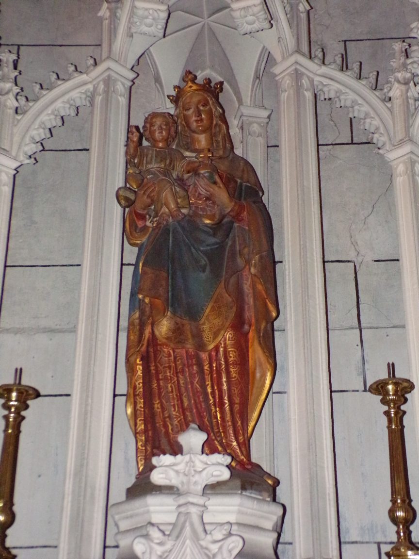 Javrezac - L'église Saint-Pierre - Vierge à l'Enfant (5 mars 2019)