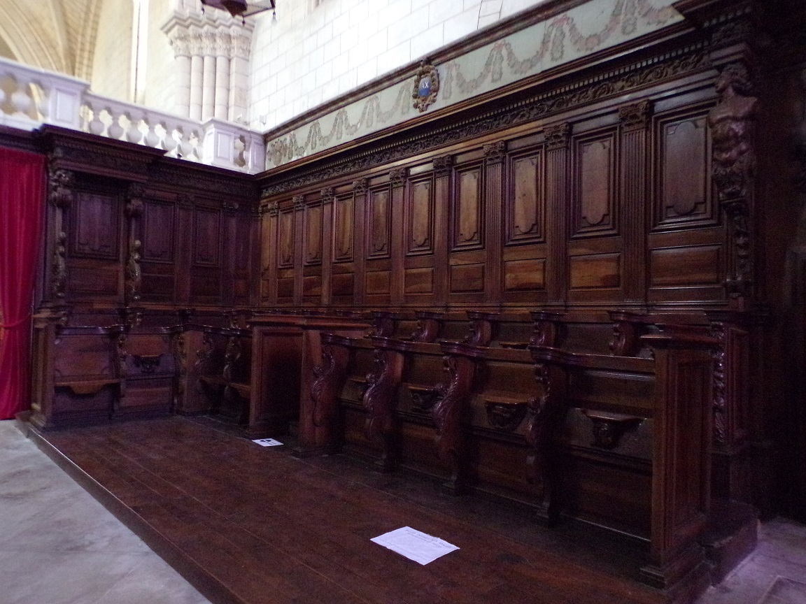 Bassac - L'abbaye Saint-Etienne - Les stalles (18 août 2016)