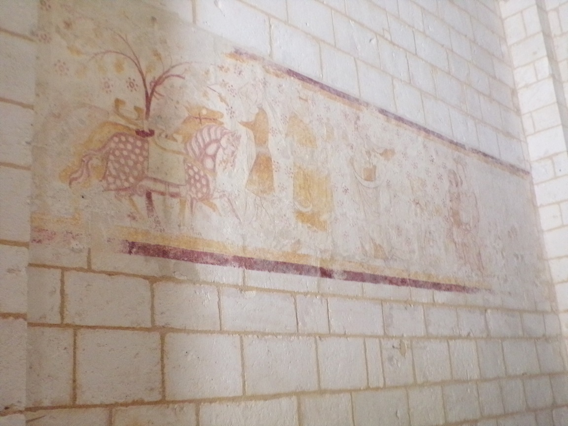 Bourg-Charente - L'église Saint Jean Baptiste - La peinture murale (18 août 2016)
