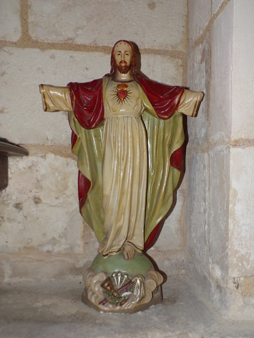 Bourg-Charente - L'église Saint Jean Baptiste - Le Sacré Coeur de Jésus (18 août 2016)