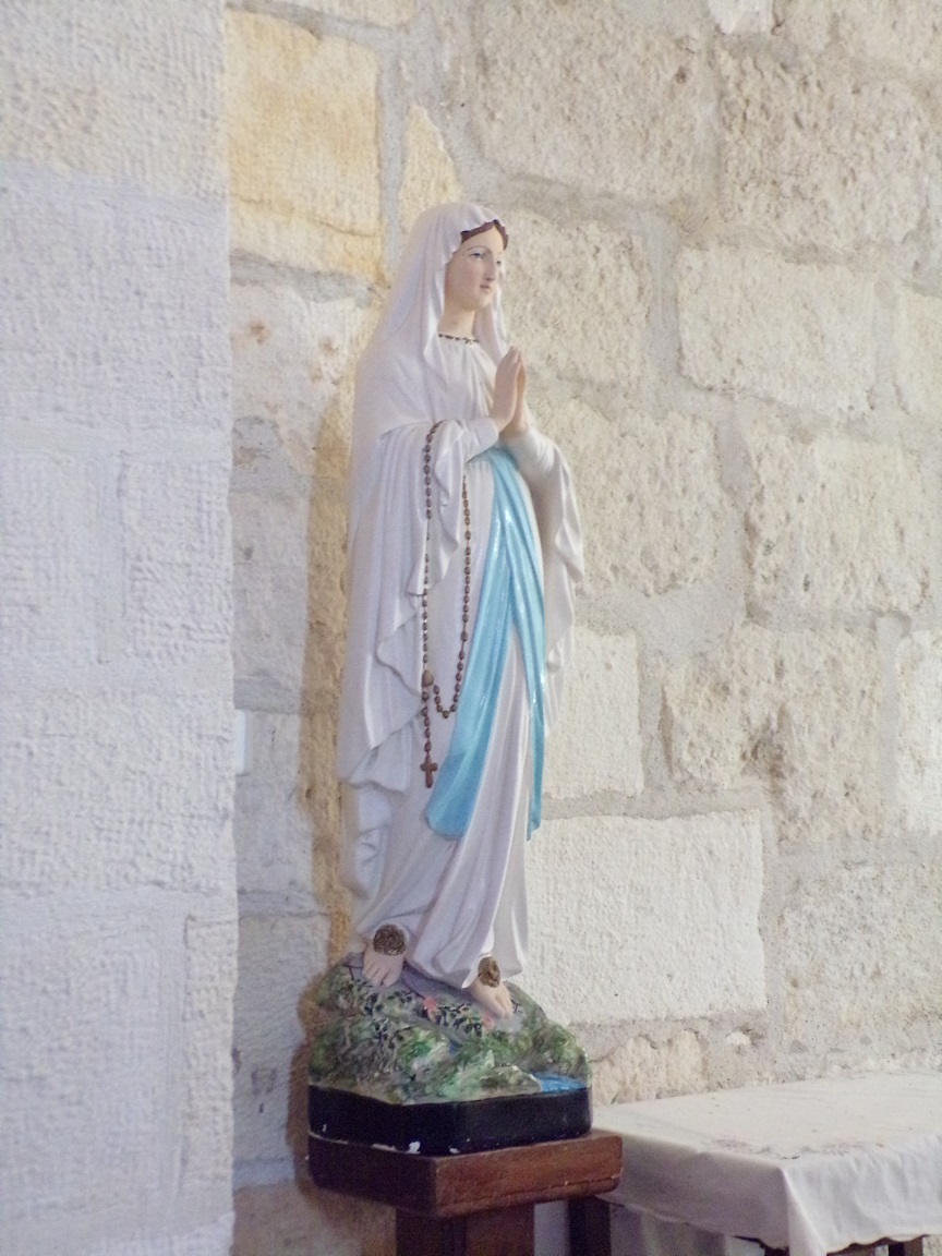 Chérac - L'église Saint-Gervais et Saint-Protais - La Vierge miraculeuse (3 septembre 2016)