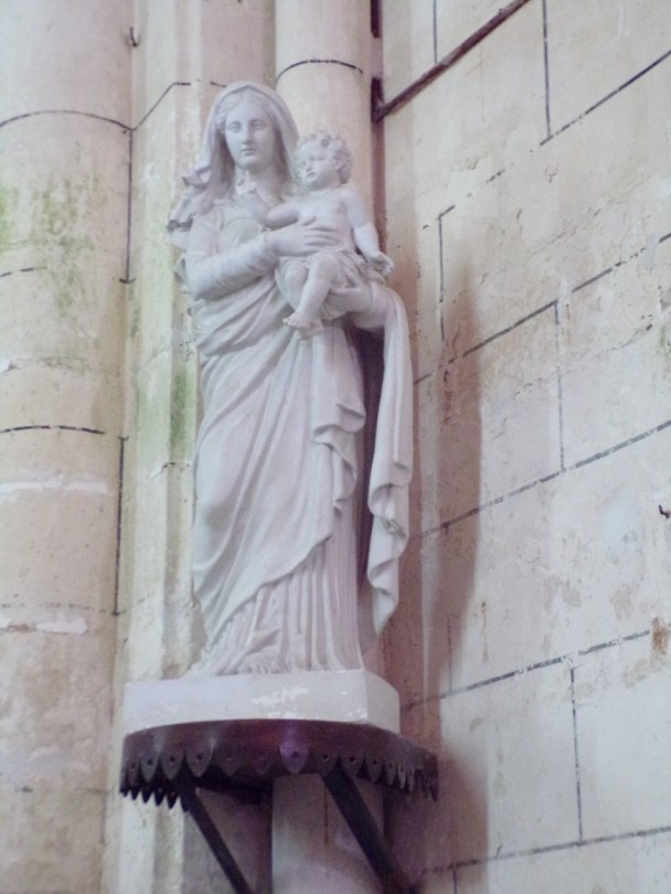 Genté - L'église Saint-Médard - Vierge et l'Enfant (18 septembre 2016)