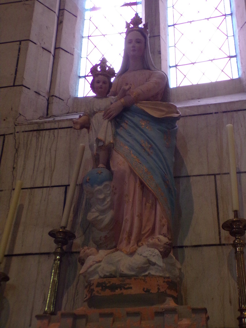 Genté - L'église Saint-Médard - Vierge et l'Enfant (18 septembre 2016)