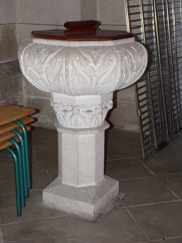 Eglise Saint Antoine - Fonts baptismaux (28 janvier 2017)