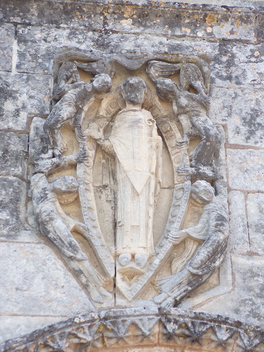 Gensac-la-Pallue - L'église Saint-Martin - Saint Martin en Evêque de l'église (15 août 2016)