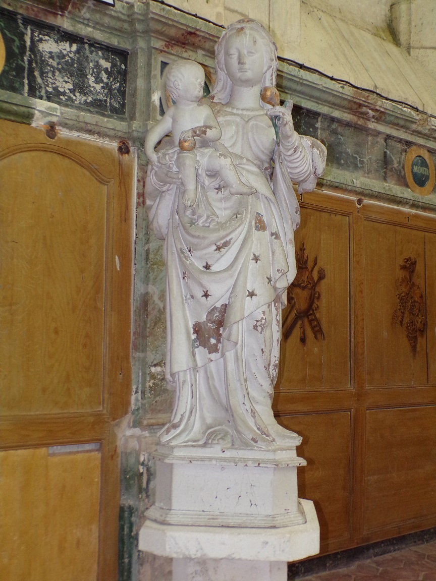 Lonzac - L'église Notre-Dame - Vierge à l'Enfant (8 juillet 2018)