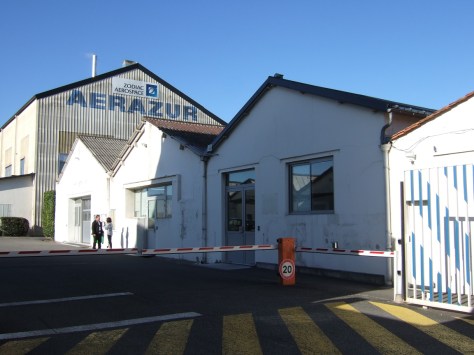 Scierie Pierre Lucien Marchand, usine de construction aéronautique, usine textile, actuellement usine Areazur EFA Groupe Zodiac (9 octobre 2015)