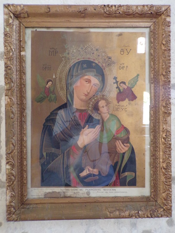 Dompierre-sur Charente - L'église Saint-Blaise - Le tableau 'Notre-Dame du Perpétuel Secours' (21 août 2019)