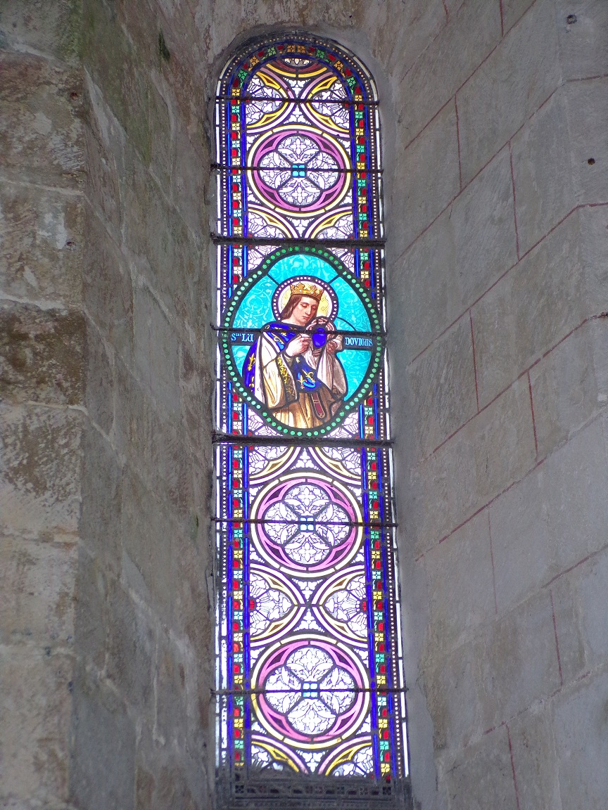 Migron - L'église Saint-Nazaire - Le vitrail 'Saint Ludovic' (29 juin 2019)