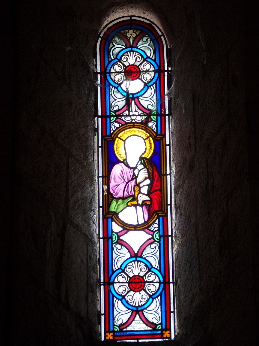 Thors - L’église Sainte-Madeleine - Un vitrail (19 août 2019)