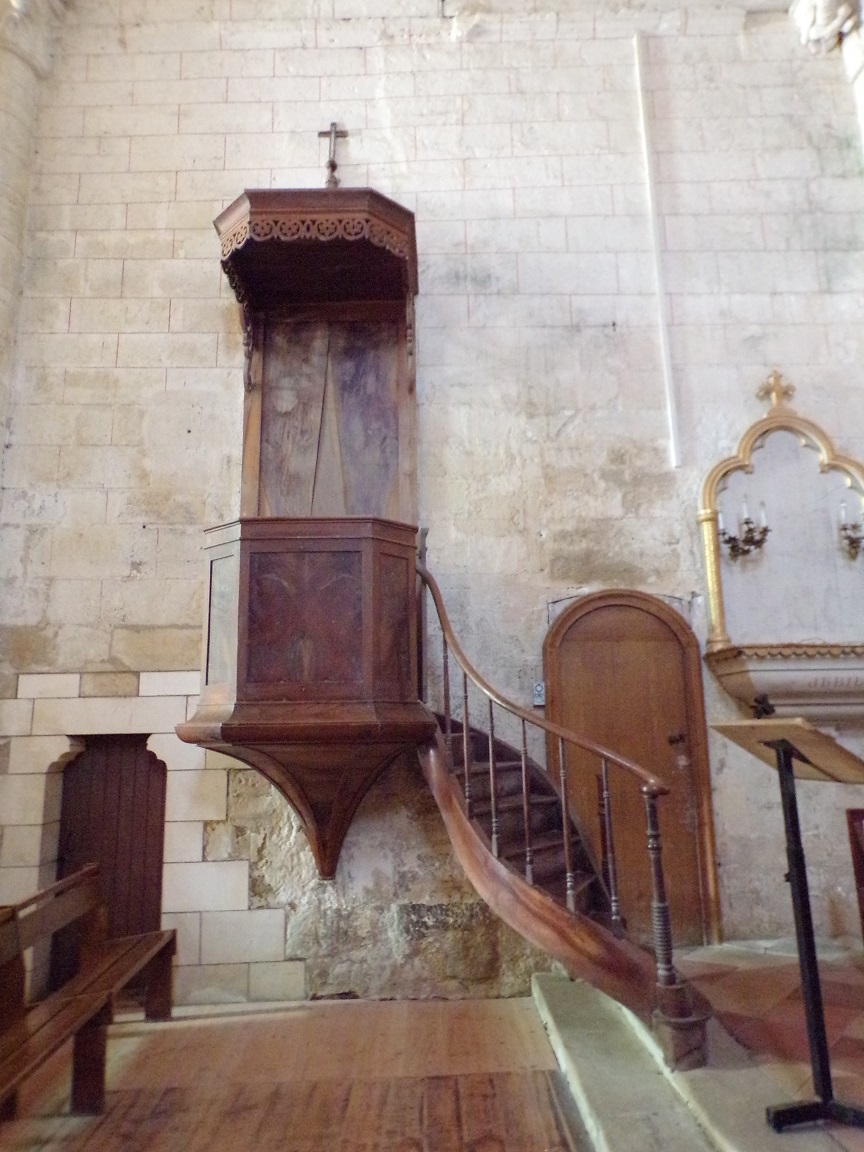 Migron - L'église Saint-Nazaire - La chaire (29 juin 2019)