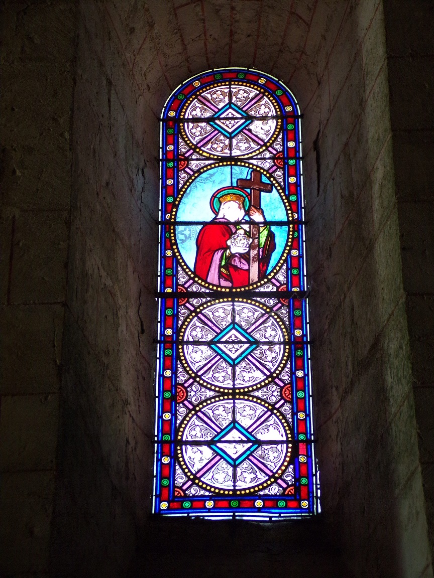 Migron - L'église Saint-Nazaire - Un vitrail (29 juin 2019)