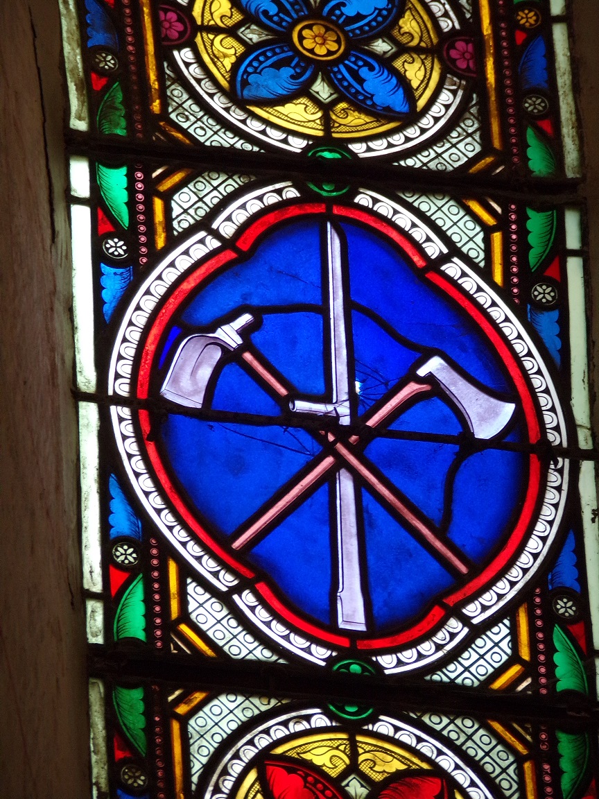 Migron - L'église Saint-Nazaire - Le vitrail 'Constituit cum dominum domus suae' (29 juin 2019)