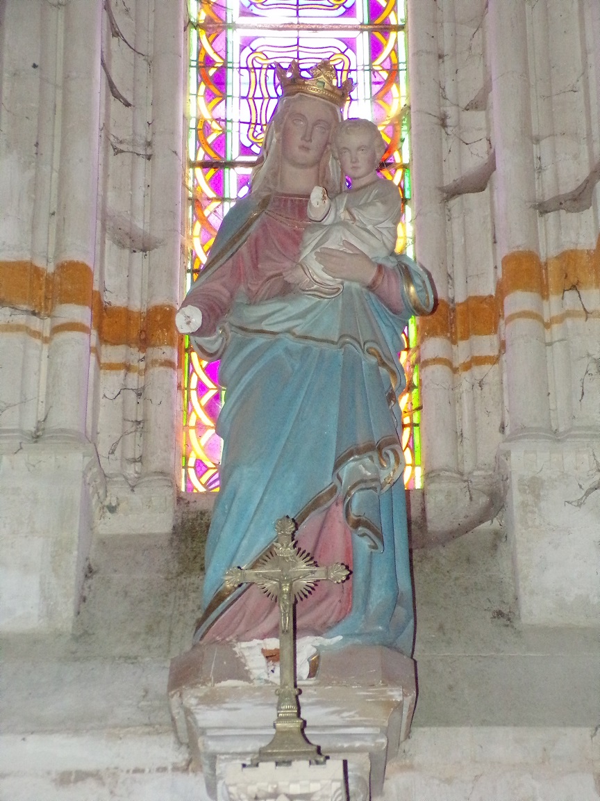 Pérignac - L'église Saint-Pierre - Marie et l'Enfant (21 août 2019)