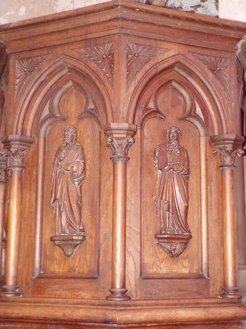 Pérignac - L'église Saint-Pierre - La chaire (21 août 2019)