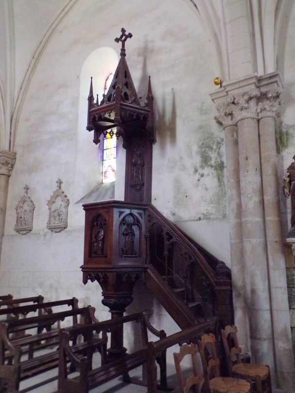 Angeac-Champagne - L'Eglise Saint-Vivien - La chaire (13 mai 2019)