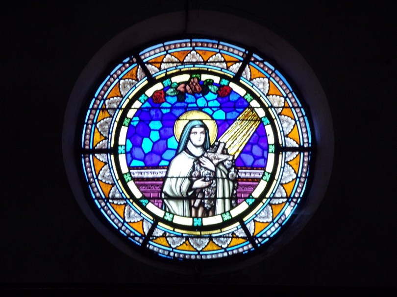 Angeac-Champagne - L'Eglise Saint-Vivien - Le vitrail 'Mission 1917' (13 mai 2019)